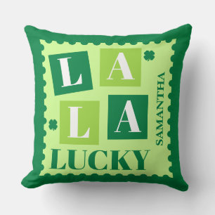 La La Lucky St. Patrick’s Day Personalisiert Kissen