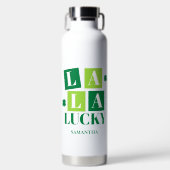 La La Lucky St. Patrick’s Day Personalisiert Trinkflasche (Vorderseite)