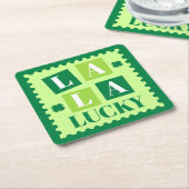 La La Lucky St. Patrick’s Day Rechteckiger Pappuntersetzer (angewinkelt)