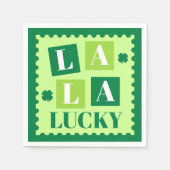 La La Lucky St. Patrick’s Day Serviette (Vorderseite)