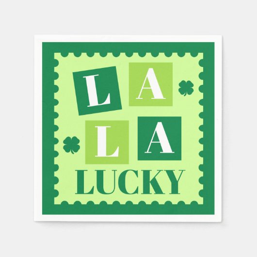 La La Lucky St. Patrick’s Day Serviette (Vorderseite)