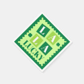 La La Lucky St. Patrick’s Day Serviette (Ecke)
