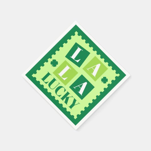 La La Lucky St. Patrick’s Day Serviette (Ecke)