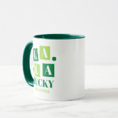 La La Lucky St. Patrick’s Day Tasse (Vorderseite Links)
