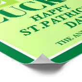 La La Lucky St. Patrick’s Day Wall Art Print Poster (Ecke)