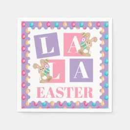 La La Osterhasen-Eier-Such-Party Serviette