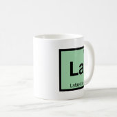 La - Lafayette Indiana Chemistry Periodic Table Kaffeetasse (VorderseiteRechts)