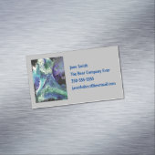 La Laguna #1 Gemälde in blauer, aquamariner Visite Magnetische Visitenkarte (Beispiel)