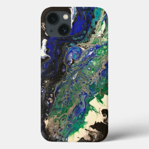 La Laguna malte schwarz-blau aquamarin weiß Case-Mate iPhone Hülle