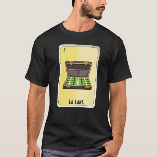 La Lana Mexican Slang Lottery Bingo Cards 1 T-Shirt (Vorderseite)