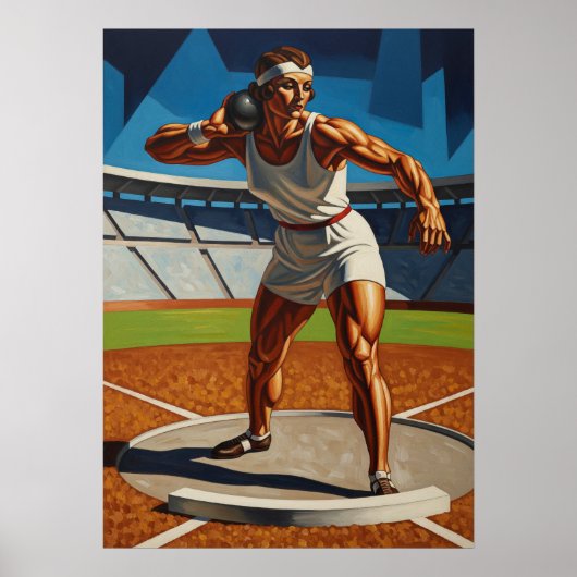 LA LANCEUSE DE POIDS (Der Shot Putter) Poster (Vorne)