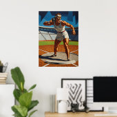 LA LANCEUSE DE POIDS (Der Shot Putter) Poster (Heimbüro)