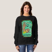 La Lash Tech Tarot Card Lash Babe Lash Tech Esthet Sweatshirt (Vorne ganz)