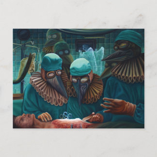 La leçon d'anatomie postkarte