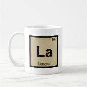 La - Lenexa Kansas Chemistry Periodic Table Kaffeetasse (Links)