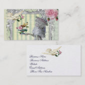 La Lettre D'amour Gold Visitenkarte (Vorne/Hinten)