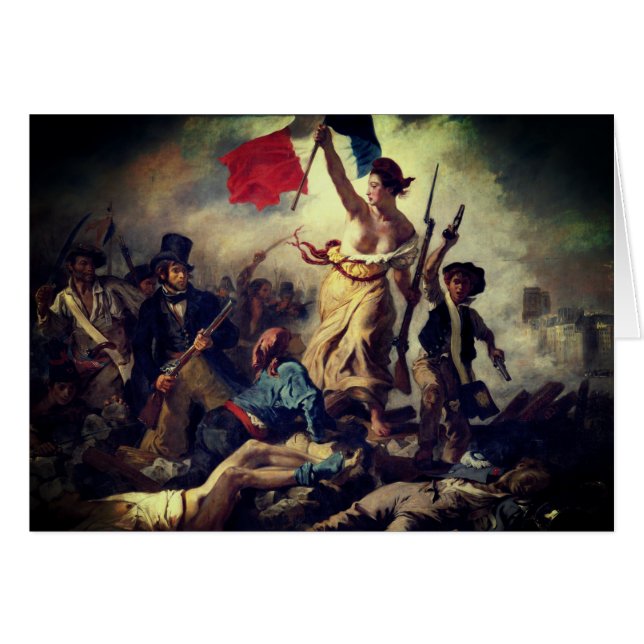 La Liberté guidant le peuple – Eugène Delacroix (Vorderseite (Horizontal))