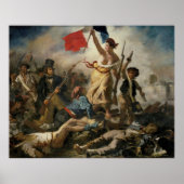 La Liberté guidant le peuple - Eugène Delacroix Poster (Vorne)