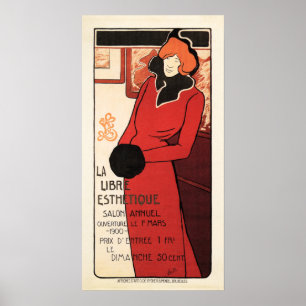 LA LIBRE ESTHETIQUE Belgische Ausstellung Schönhei Poster
