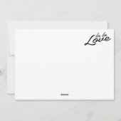 La Liebe Happy Valentines Day Feiertagskarte (Rückseite)