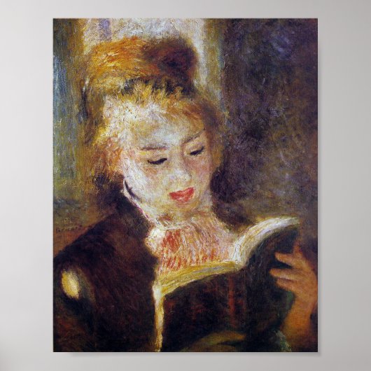 La Liseuse (The Reader) - Pierre Auguste Renoir Poster (Vorne)