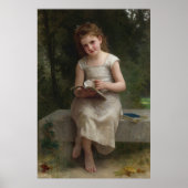 La Liseuse von William-Adolphe Bouguereau Poster (Vorne)