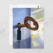 La llave / Der Schlüssel. Postkarte (Vorne/Hinten)