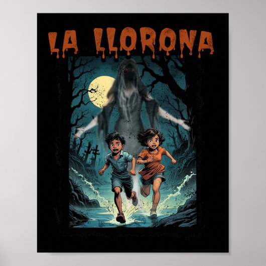La Llorona mexikanisches Phantastisches Spanisch H Poster (Vorne)