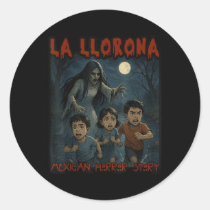 La Llorona mexikanisches Phantastisches Spanisches Runder Aufkleber