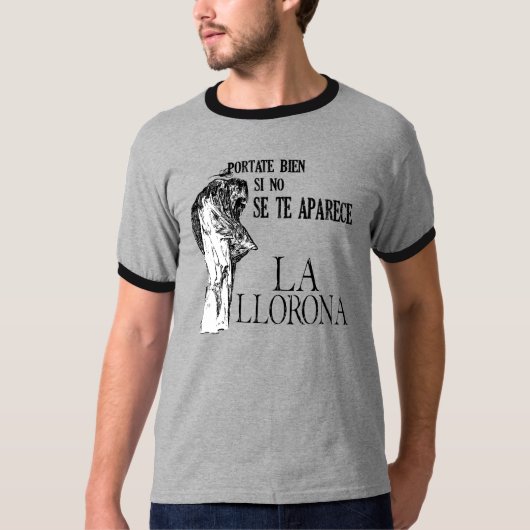 La Llorona Spanisch-Wecker T-Shirt (Vorderseite)