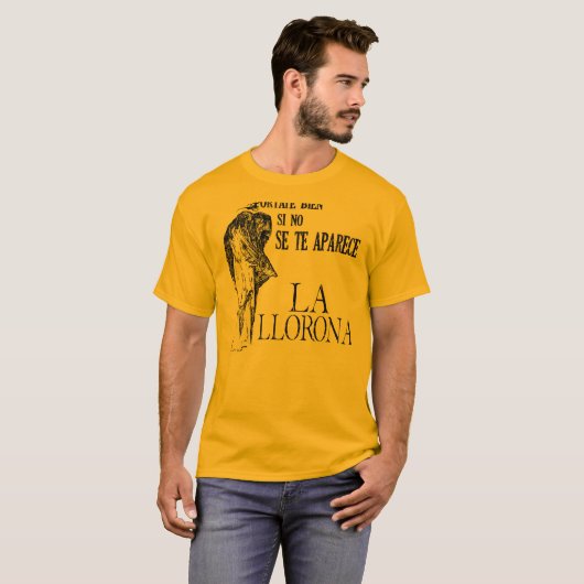 La Llorona Spanischer Langschläfer T-Shirt (Vorne ganz)