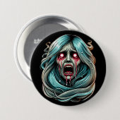 La Llorona weinend Geist mexikanische Folklore Button (Vorne & Hinten)