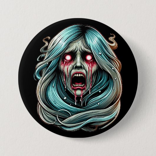La Llorona weinend Geist mexikanische Folklore Button (Vorderseite)