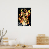 LA LOIE FULLER American Acress Dancer Altes Theate Poster (Küche)