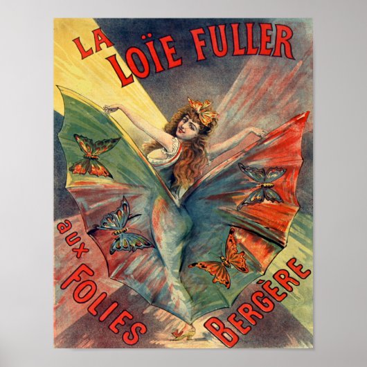 La Loie Fuller aux Folies Bergere Poster (Vorne)