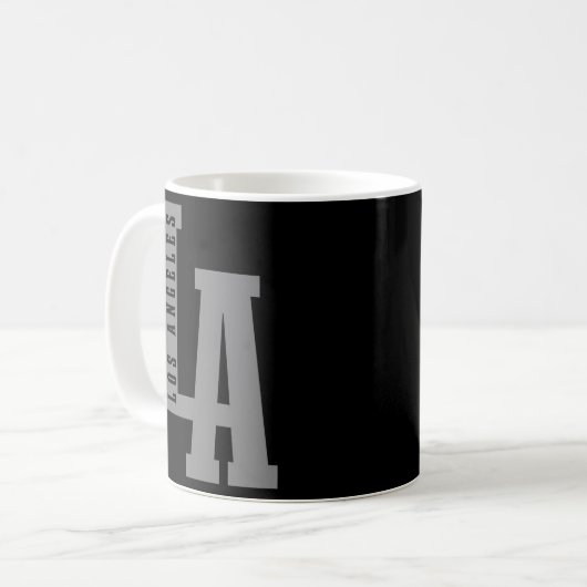 La Los Angeles California La Kaffeetasse (Vorderseite Links)