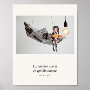 La lumière guérit ce qu'elle touche — Papier-Serie Poster