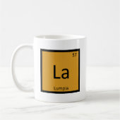 La - Lumpia Appetizer Chemistry Periodic Table Kaffeetasse (Links)