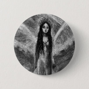 La Luna Dark Angel Fairy Goth Woman Originelle Kun Button