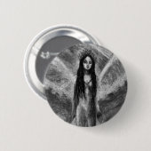 La Luna Dark Angel Fairy Goth Woman Originelle Kun Button (Vorne & Hinten)