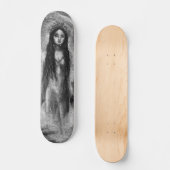 La Luna Dark Angel Fairy Goth Woman Originelle Kun Skateboard (Vorderseite)
