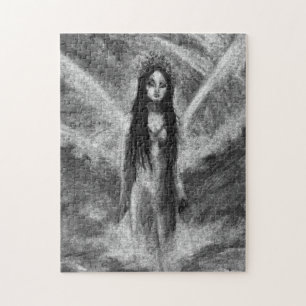 La Luna Dark Angel Feen Original Kunstpuzzle Puzzle
