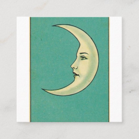 La Luna Tarot Card Quadratische Visitenkarte (Vorderseite)