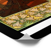 La lune et les étoiles von Alphonse Mucha Poster (Ecke)