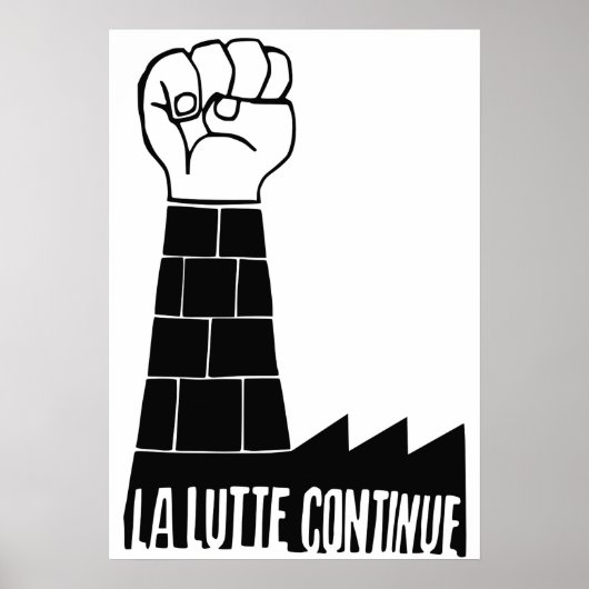 La lutte continue poster (Vorne)