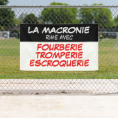 La Macronie Fourberie Tromperie Escroquerie Banner (Insitu)