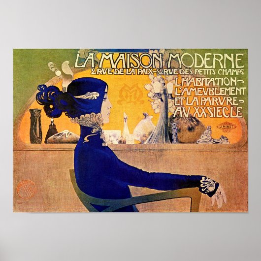 La Maison Moderne - Jugendstil Druck von M. Orazi Poster (Vorne)