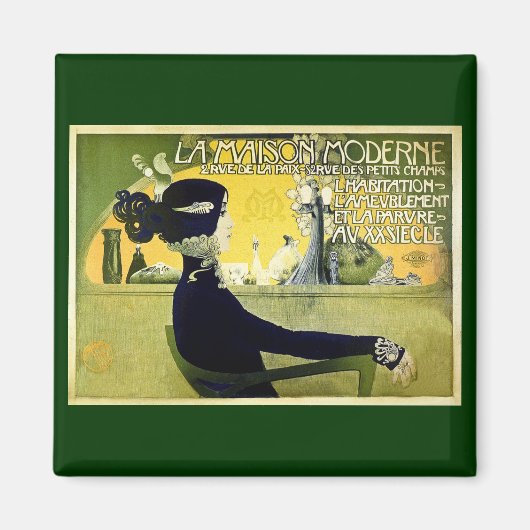 La Maison Moderne - Vintag 1905 Magnet (Vorne)