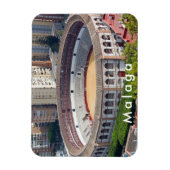 La Malagueta - die Stierkampfarena in Malaga. Magnet (Vertikal)