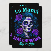 La Mamá Más Chingona Funny Spanish Mama Einladung (Vorne/Hinten)